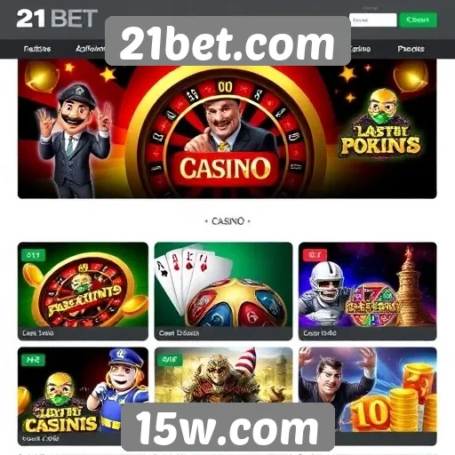 21bet.com oferece diversidade em jogos de cassino